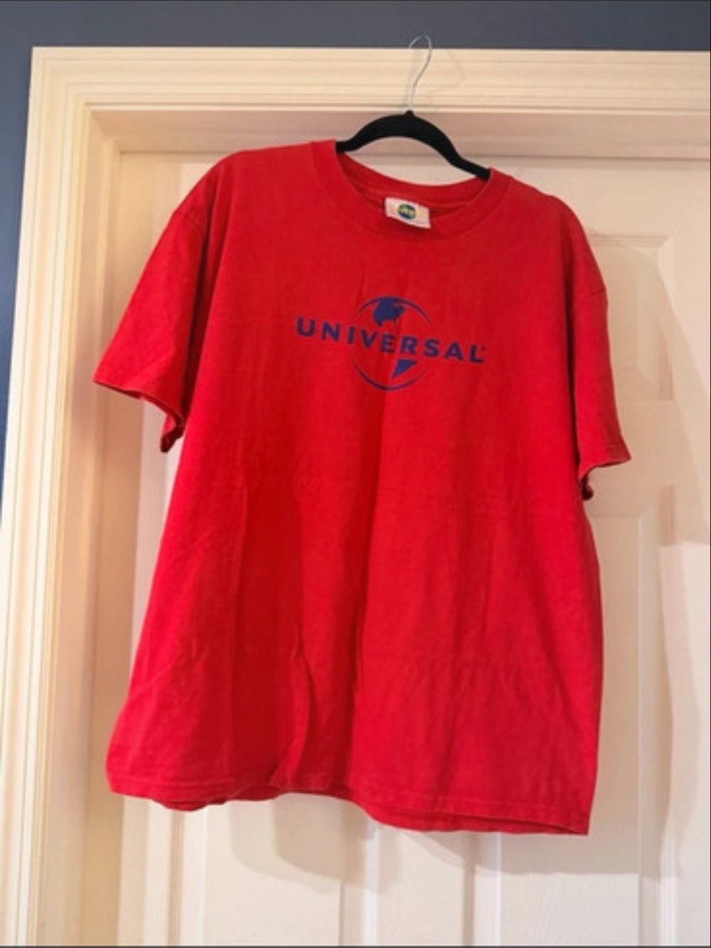Universal Red Short Sleeve Logo Tee - Men's Casual Shirt